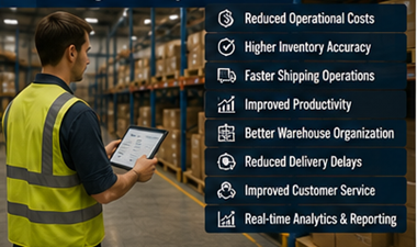 Entrepôt logistique performant illustrant les avantages des systèmes de gestion d’entrepôt