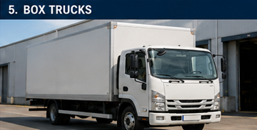 Camion porteur fourgon utilisé pour le transport commercial et la logistique de distribution en Europe