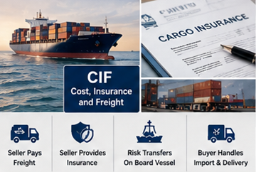 Expédition maritime avec documents d’assurance et transport de cargaison dans le cadre d’un accord CIF