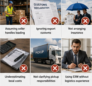 Erreurs d’expédition internationale et incompréhensions logistiques selon les conditions EXW
