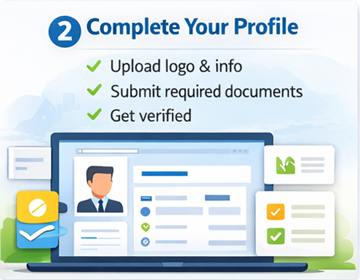 Page de profil transporteur ExusTrans pour téléverser le logo et les documents de vérification