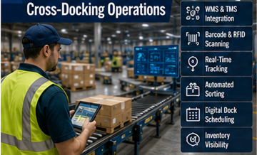 Systèmes technologiques d’entrepôt utilisés dans les opérations logistiques de cross-docking