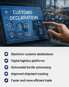 Systèmes douaniers numériques et plateformes logistiques électroniques dans le transport international