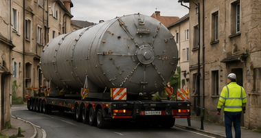 Défis du transport hors gabarit, notamment les restrictions routières et des opérations logistiques complexes