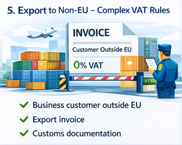 Transport d’exportation quittant l’Union européenne avec déclaration en douane et documentation d’expédition