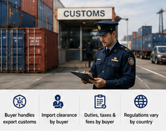 Douane et procédures d’exportation pour des expéditions internationales en EXW