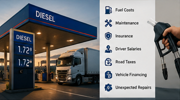 Prix du carburant influençant la logistique européenne et les dépenses d’exploitation des entreprises de transport