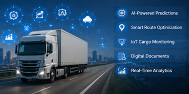 Technologies logistiques du futur avec suivi des expéditions par IA, systèmes de transport intelligents et visibilité automatisée des livraisons