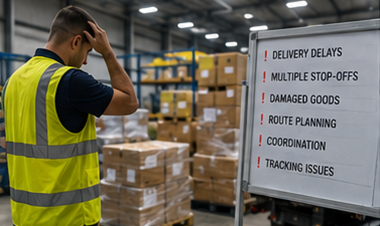 Défis de la logistique de groupage, notamment tri en entrepôt, retards de livraison et opérations de transport de fret