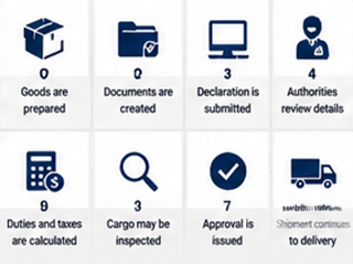 Processus de dédouanement étape par étape pour le transport international de marchandises