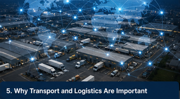 Réseau logistique mondial montrant des connexions de transport à travers l’Europe dans la chaîne d’approvisionnement