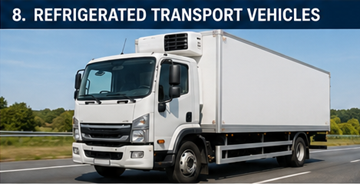 Camion frigorifique transportant des produits alimentaires sous température dirigée en Europe