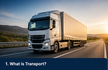 Camion transportant des marchandises sur une autoroute européenne, concept de transport logistique