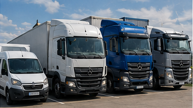 Véhicules de transport utilisés pour l’expédition sur palettes, notamment utilitaires, camions porteurs, remorques et opérations de flotte logistique