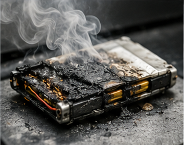 Batteries au lithium endommagées provoquant un risque d’incendie lors des opérations de transport